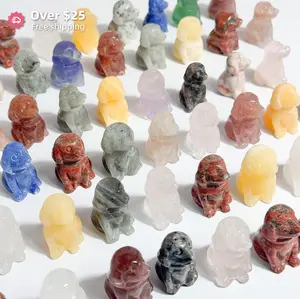 [Video Order]1 Count Crystal Carving/Size:around 3cm/Weight:20-25g/Material:Rose Quartz, Kiwi Jasper, Yooperlite, Red Jasper, Yellow Calcite and so on