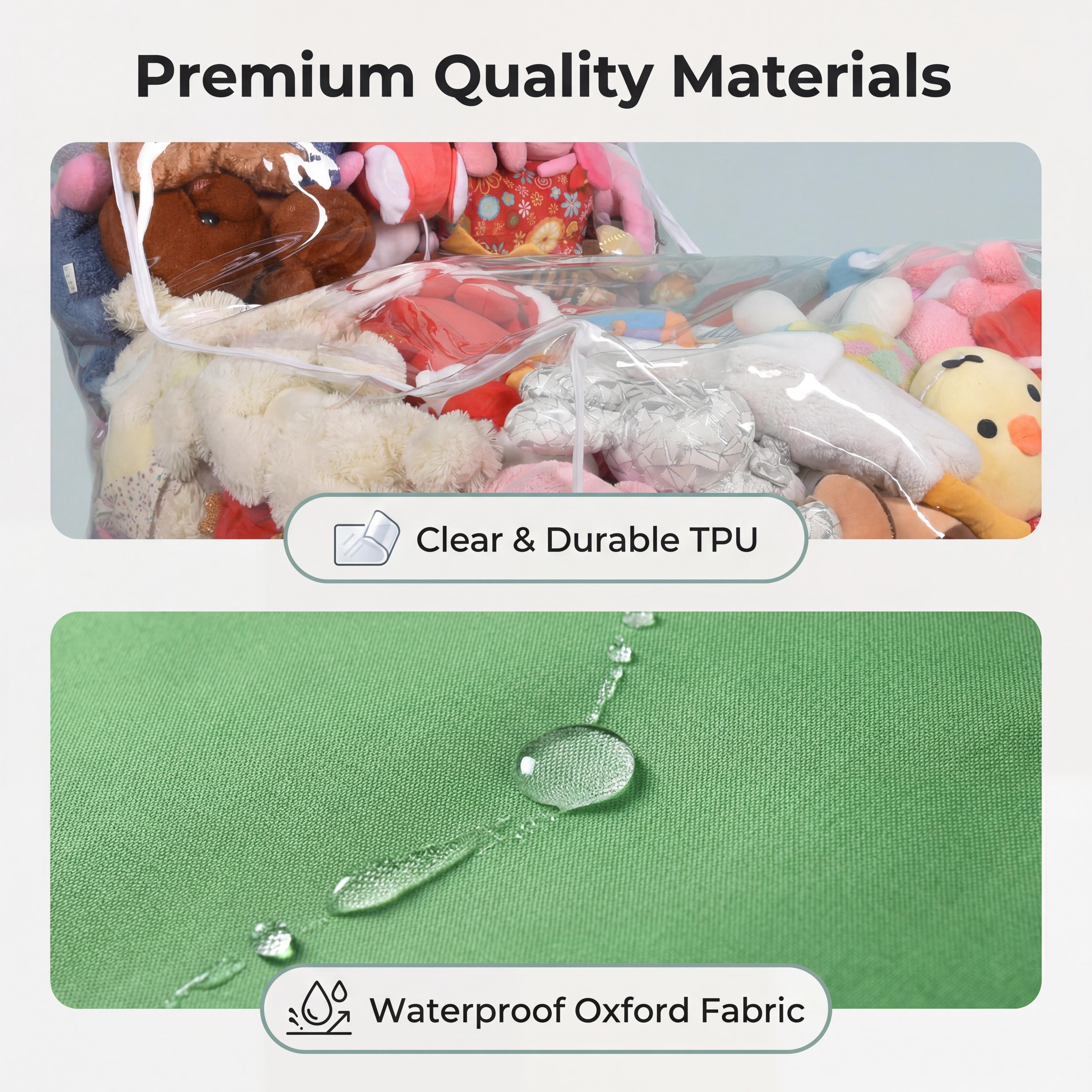 Clear Kids Recliner Sofa, Convertible Lounge Chair for Boys and Girls, See-Through TPU Shell & Waterproof Oxford Cloth, Stuffed  Storage Chair (Shell Only, Toys Not Included)