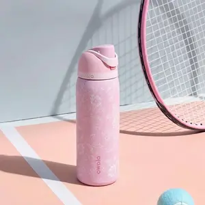 Hot 2026 Owala FreeSip 32oz Ribbon Toile Water Bottle – Urban Outfitters Exclusive, Leakproof, Insulated Water Bottle Button Drinkware, Gift For Her, perfect Gift Idea