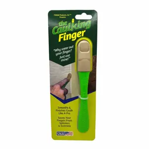 Caulk Smoothing Tool Provides Smooth Professional Finishing for Caulks Comfort Grip Durable Easy to Use Protects Your Fingers from Splinters and Soreness