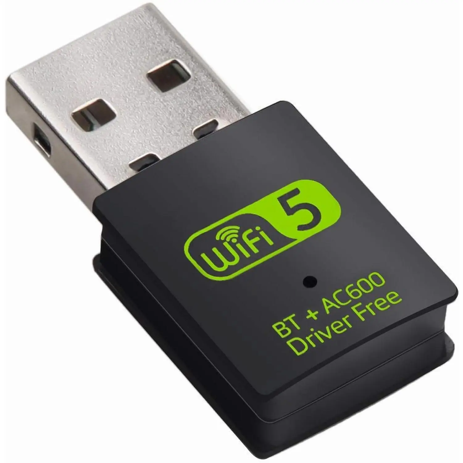 USB WiFi Bluetooth Adapter, 600Mbps Dual Band 2.4/5Ghz Wireless Network External Receiver, Mini WiFi Dongle for PC/Laptop/Desktop