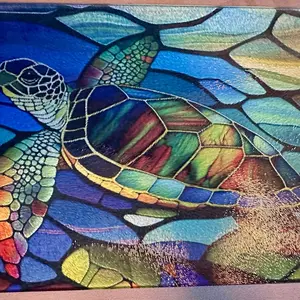 Sea Turtle Glass Cutting Board for Your Chopping Board