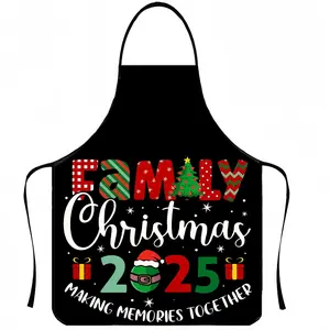 Cute Christmas Pattern Polyester Apron, 1 Count Unisex Cooking Apron, Kitchen Apron, Christmas Gift, Winter Apron for Women,Cool Autumn Apron,Nails Design Tool, Nails Art,Nails Ideas,Christmas Decorations
