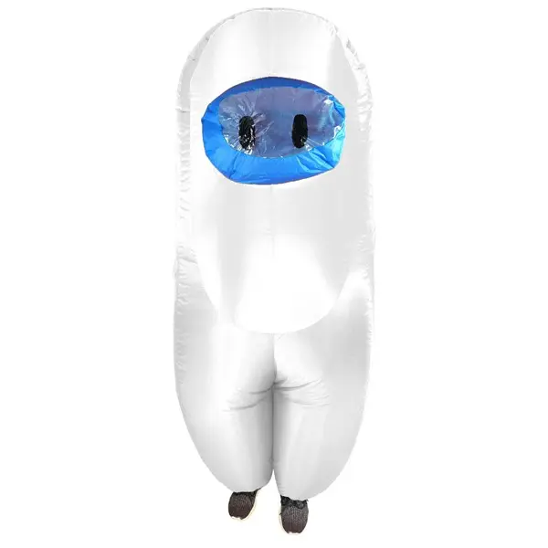 Kid's White Sus Crewmate Killer Costume