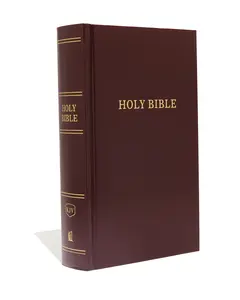 KJV, Pew Bible, Large Print, Hardcover, Burgundy, Red Letter, Comfort Print: Holy Bible, King James Version by Thomas Nelson [Hardback Book]