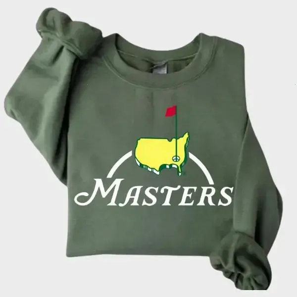 Women's Everyday Style Long Sleeve Tops - Masters Golf T-Shirt, Sweatshirt, Hoodie, Tournament Apparel, Golfer Gift, Vintage Tee - KitchenEra Casual Cotton