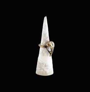 Small Bird Skull Bronze Ring