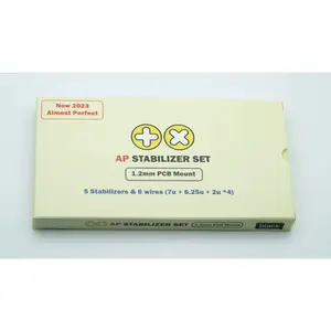 Lubed and Wire-Balanced TX "AP" Clip In PCB Mounted Keyboard Stabilizers (Rev.4) For Custom Mechanical Keyboards
