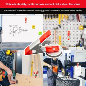 Strong Magnetic A-Shaped Metal Spring Clamp, PVC Protective Cover Background Photography Backdrop Clip
