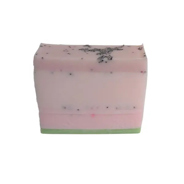 Wild Watermelon Goat Milk Soap Bar - Moisturizing Luxury Aroma Beauty Product, Fresh and Clean Daily Routine Body Care Cleanser, Beauty Products, Poppy Seeds, Sudsy Cleaning, Scented, 4 Fluid Ounces