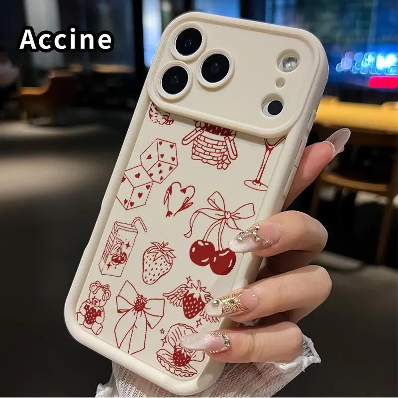 TPU Silicone Soft Cellphone Case, Fits iPhone 17 Pro Max, 16, 16 Plus, 15, 14 Plus, 13, 12 Mini, 11, XR, X, XS - Raised Edges, Anti-Drop, Durable, Pocket-Friendly, Shockproof Protection, Sweet Delight Sketch Pattern E-Sweet Air Accessory, Iphone 16 Plus