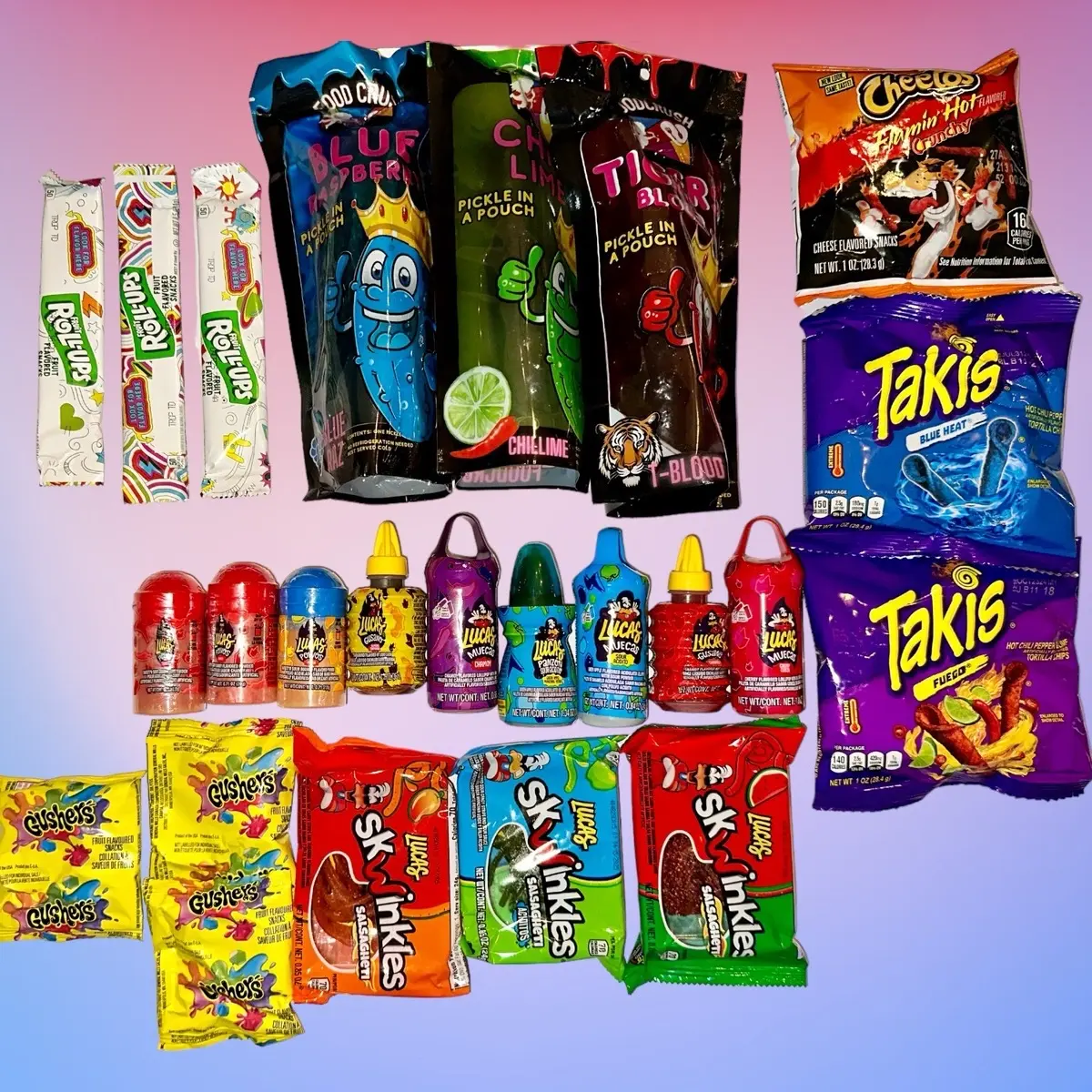 Food Crush Blue Raspberry Chilli Lime and Tiger's Blood Pickle Box