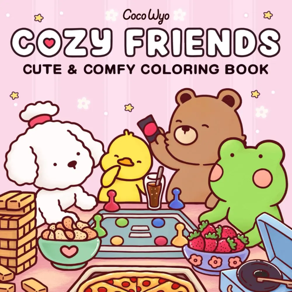 Cozy Friends Coloring Book - Cute, Comfy Activity Book for Adults with ...