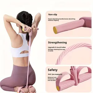 6 Tube/4 Tube Resistance Training Bands, Anti-Break, High Elasticity, Durable, Safe for Every Stretch, Ideal for Workout Safety