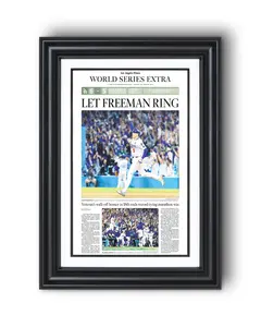 2025 Los Angeles Dodgers World Series Game 3 Let Freeman Ring Newspaper