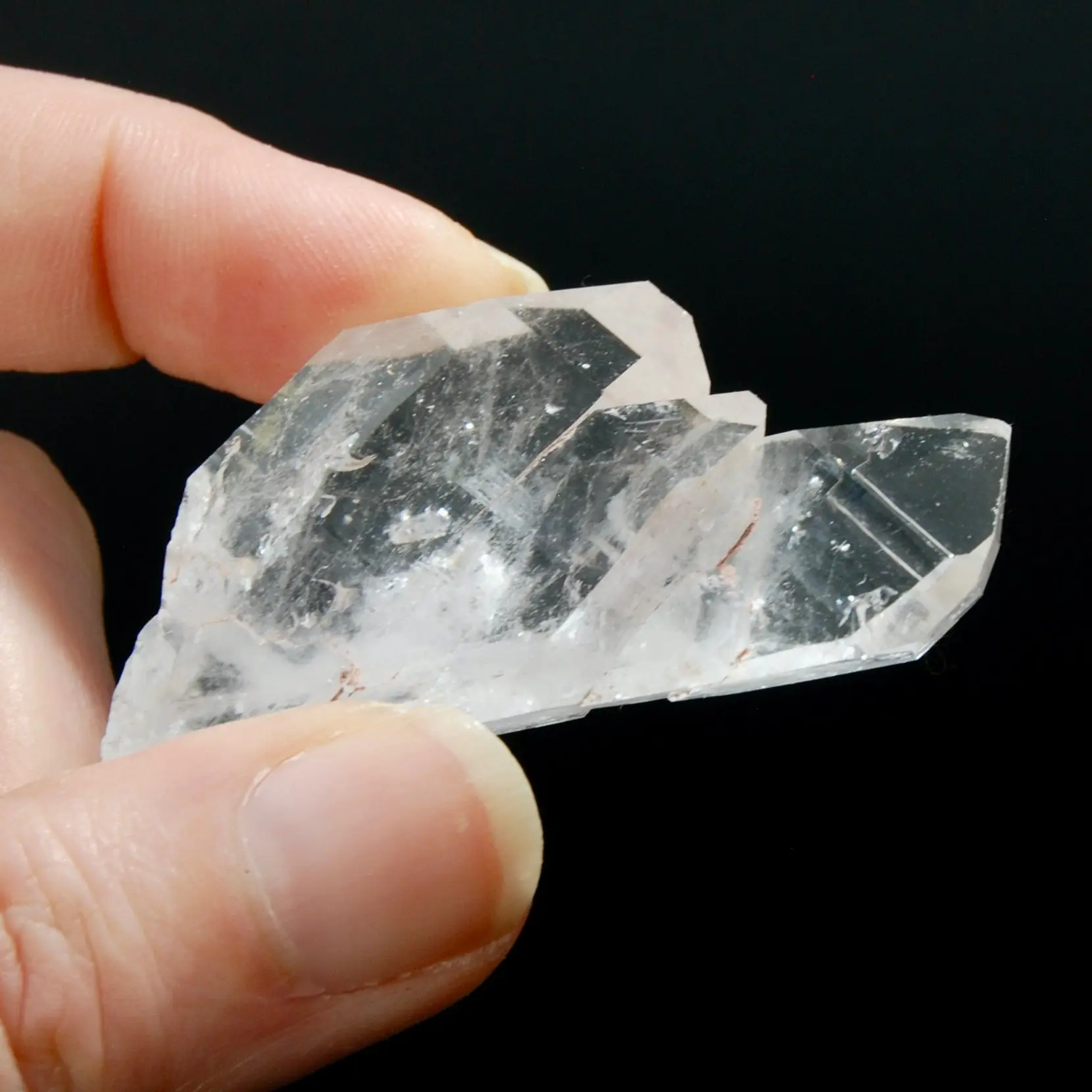 2.2in 25g RARE Pink Faden Quartz Crystal Cluster, Collectors Specimen, Colombia C1