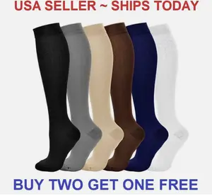 Compression Socks Stockings Womens Mens Knee High Medical 20-30 mmHG S/M-X/XL  Leg