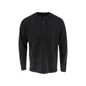 Thorogood Heavyweight Vintage-Wash Long Sleeve Henley Menswear Shirt