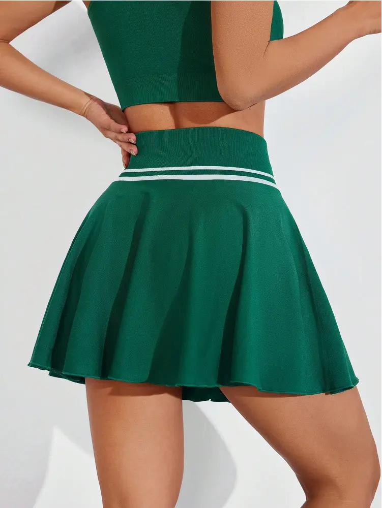 Women's Tennis Golf Pleated Skirt Cheerleaders Uniforms Athletic High Waisted Lightweight Tummy Control Active Exercise Workout Sports Outdoor Running Outfit