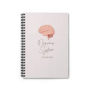 Nervous System Spiral Notebook — 'Nervous System On Soft Mode' Ruled Journal