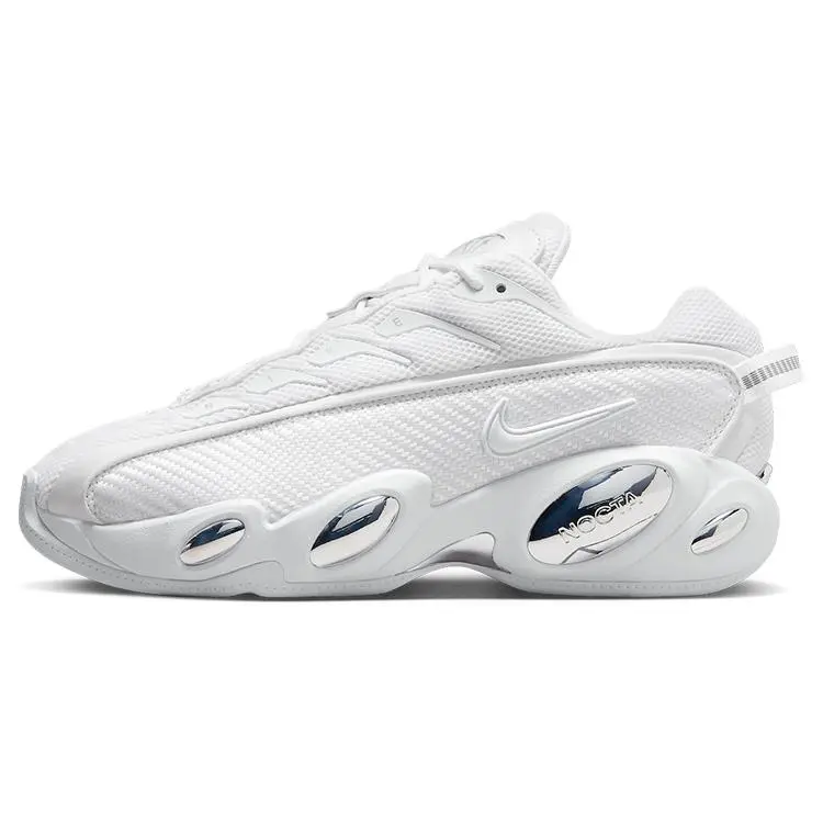 Nike Nocta Glide Drake White Chrome Comfort Low Top Sneakers Unisex DM0879-100