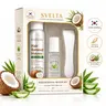 SVELTA Made in Korea Hair Removal Cream Mousse Kit - Gentle, Soothing, Lightweight Depilatory Foam with Coconut Oil, Aloe Vera Gel & Scraper for Sensitive Skin, Fast At-Home Daily Self Care Products (Bikini, Legs),familyfun
