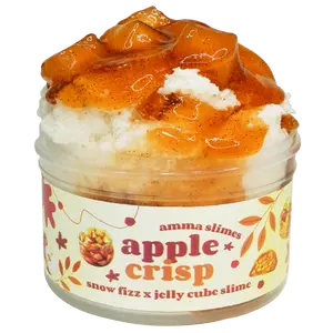 Amma Slimes • Apple Crisp Snow Fizz x Jelly Cube Slime • Scented DIY Slime Kit