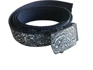 Initial letters Canvas Military Web Navy Bandana Belt 50 inch or longer & waist decort