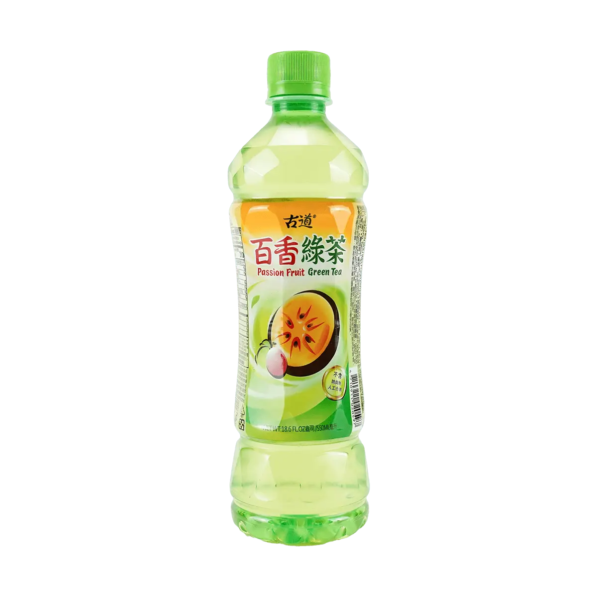 GUDAO Passion Fruit Green Tea Drink 550ml - Authentic Taiwanese Flavor, Refreshing Beverage