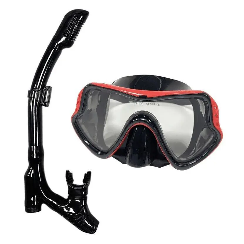 New diving goggles, snorkel set, dry swimming Sanbao, snorkeling mask silicone, adult diving glasses.