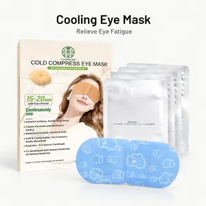 5-pack Cooling Eye Mask - Cold Compress for Eye Fatigue Relief - 15-20 Minutes Continuous Use - Soft & Comfortable - Dual Use for Eyes or Forehead