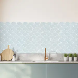 Fancytiles 5 Sheets Peel and Stick Backsplash, Premium Self Adhesive Wall Tiles Peel and Stick -11.8" x 11.8" for Bathroom, Fireplace, RV, Kitchen