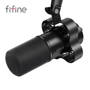 FIFINE K688 Neo USB/XLR Podcast Microphone – Dynamic Pro Mic, Mute & Monitor for Streaming, Gaming, Vocal & Music Recording Audio, for PC Smartphone Mixer, boom arm