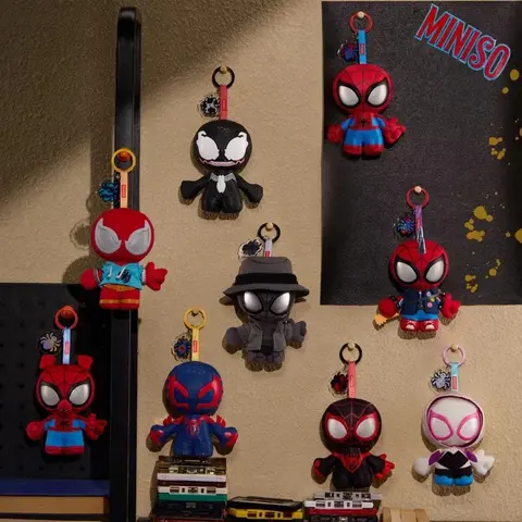 Marvel Spider-Man Senses Series Vinyl Plush Blind Box Charms - Cute Superhero Pendant Set, Unisex Birthday Gifts, Spider-Verse Collectibles for Marvel Fans, Superheroes