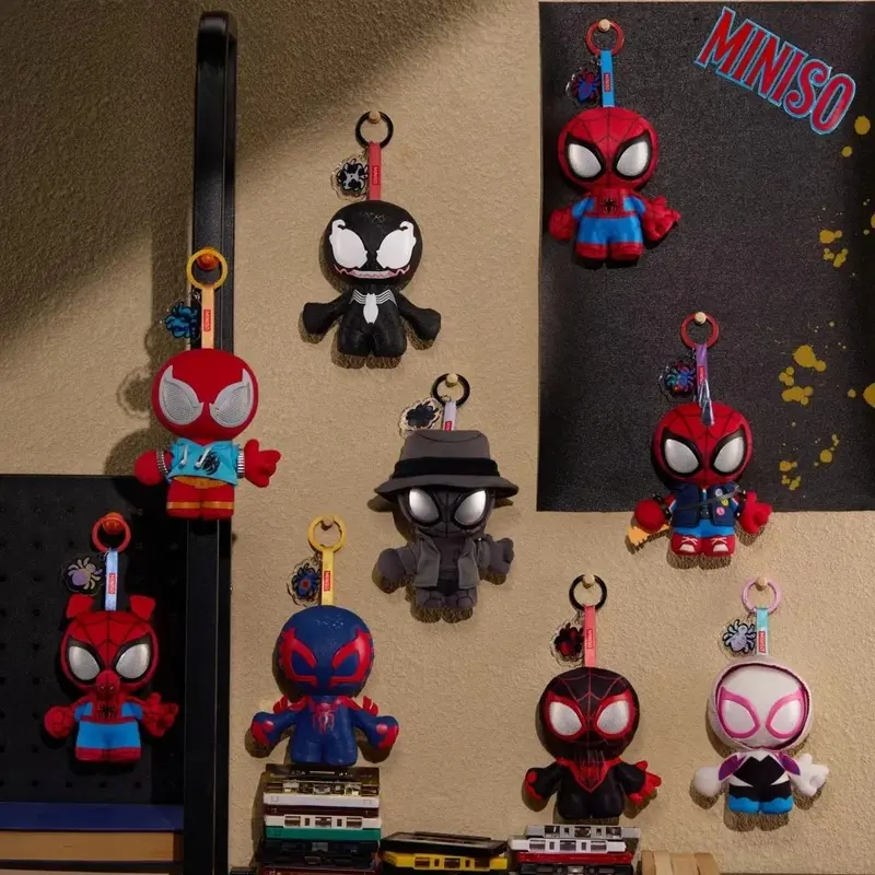 Marvel Spider-Man Senses Series Vinyl Plush Blind Box Charms - Cute Superhero Pendant Set, Unisex Birthday Gifts, Spider-Verse Collectibles for Marvel Fans, Superheroes