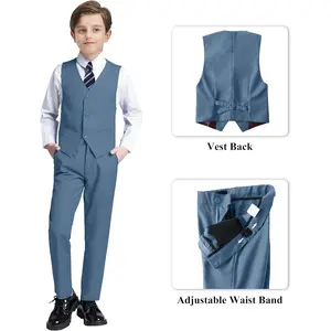 👔   Boys' Suit Set! Slim-fitting little tuxedo, exclusively for weddings / banquets. Suitable for toddlers to teenagers,Good-looking formal outfit~