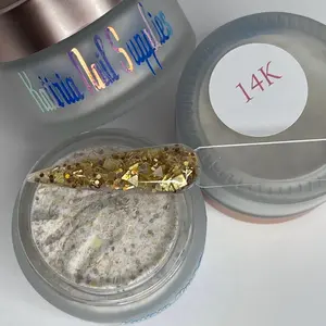 14k acrylic powder Nail Nail Art