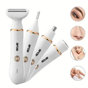 MFOWHAT 4In1 Electric Hair Remover Women Epilator Eyebrow Shaving Armpit Hair Clipper Body Hair Trimmer