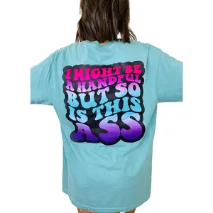 Stitched Smile - "A Handful" Short Sleeve Graphic Tee - COLOR GROUP 2!