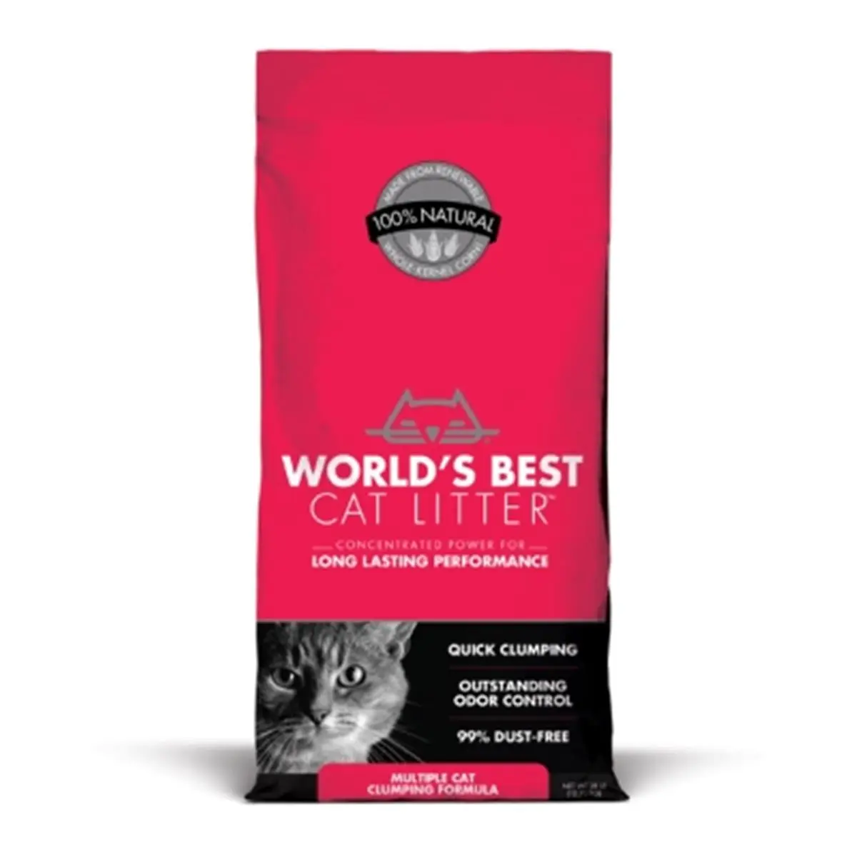 Kent Pet Group Multi-Cat Clumping Litter, 28 lbs, Lightweight, Odor Control, Plant-Derived Pet Litter Supply