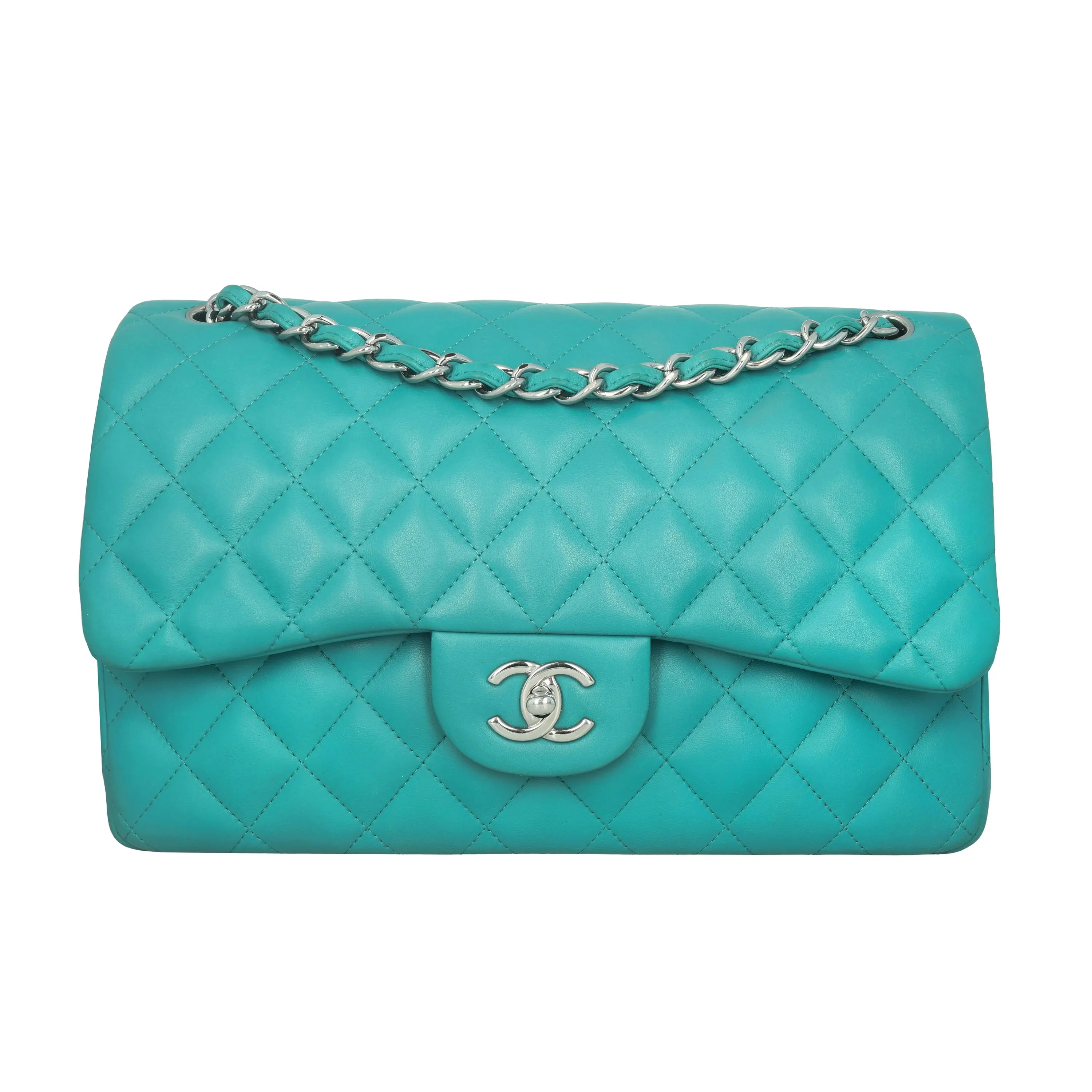 Pre-owned CHANEL Leather Crossbody Bags Classic Double Flap Jumbo