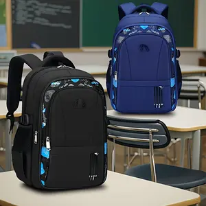 New Style Elementary School Backpack for Boys, Grades 1-3-6, Ages 6-12, Lightweight Casual Children's Shoulder Bag, Large Capacity Student Backpack