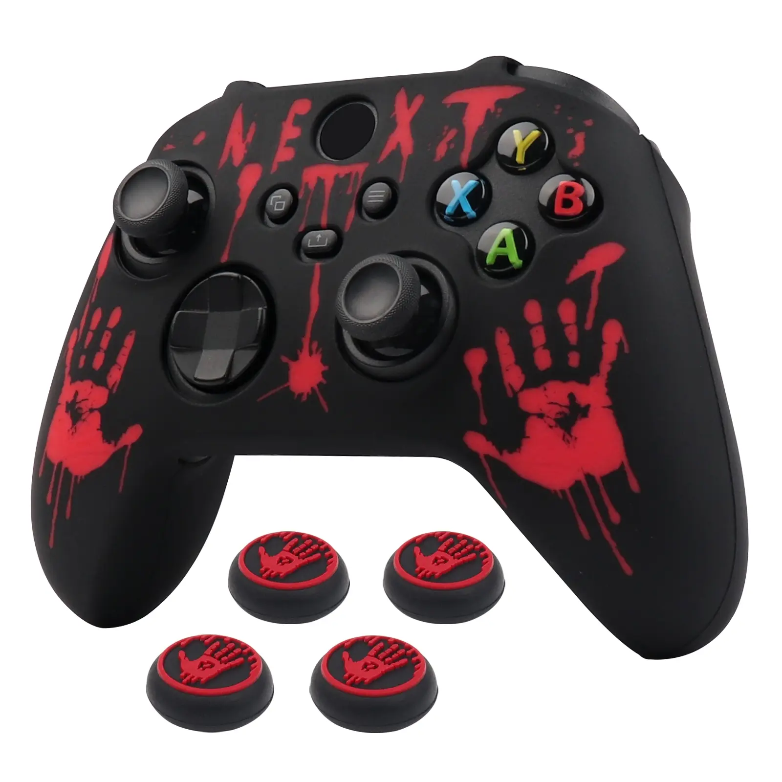 Soft Silicon Gamepad Joystick Cases for Xbox Series X S Controller Skin Cover Protector Protection Video Gamepad Accessories Silicone Joysticks Covers Silicone