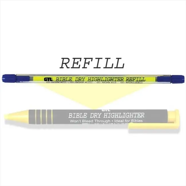 G T Luscombe 46637 Bible Dry Ink Highlighter Refill - CPC Primary, CPC Sub-General, Book Accessory, Office Stationery Writing Tool for Text Highlighting