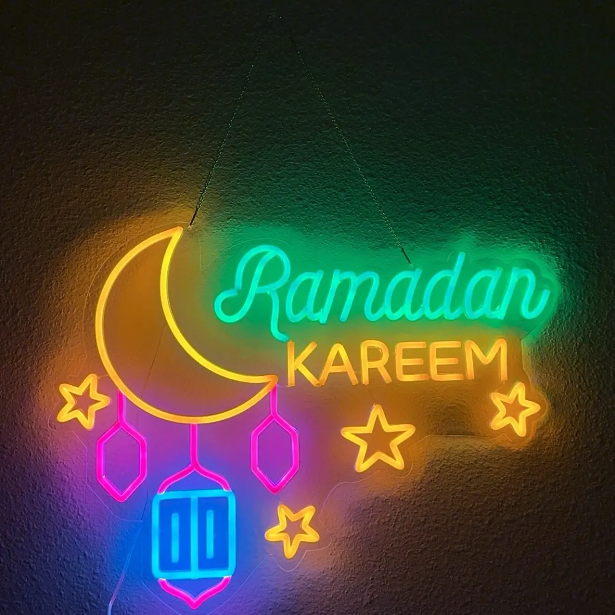 Ramadan Kareem Neon festive light religious decor
