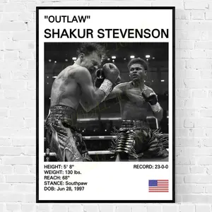 Shakur Stevenson Poster, Shakur Stevenson Print, Boxing Poster, Boxing Fans 724