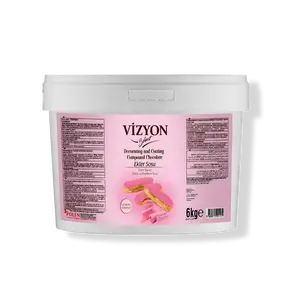 Vizyon Select Raspberry Eclair Coating Sauce (13.23 lbs / 6 kg) -Professional No-Temper Finish
