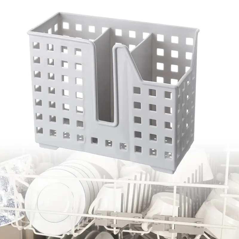 1pc Dish Rack for Dishwasher, Wall-Mounted Chopsticks and Straw Storage Box