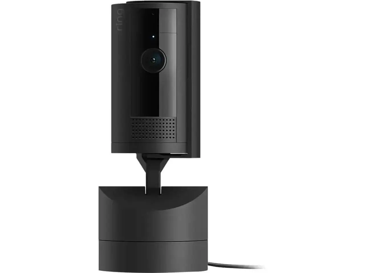 Ring Pan-Tilt Indoor Cam - 360-Degree Security Camera, HD Video, Color Night Vision, Two-Way Talk, Remote Siren, Privacy Cover, Black