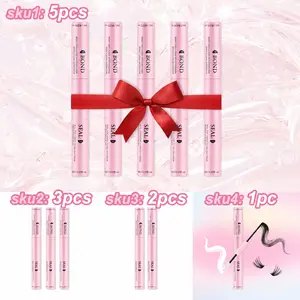 Waterproof Eyelash Bond & Seal, Professional Long-Lasting Lash Adhesive, Eyelash Extension Glue (5 mL + 5 mL), Eyelash Set, Wholesale Packs of 1/2/3/5 Pcs, Eyelashes Extensions, False Eyelash Adhesive